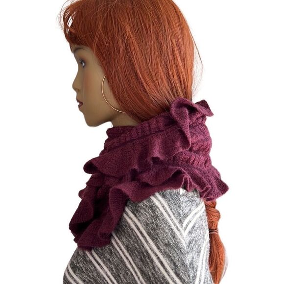 Apt 9 Ruffle Infinity Scarf Purple - Picture 3 of 5